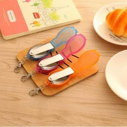 Cuchara Tenedor Plegable LuFOX 3 Pcs Acero Inoxidable Camping