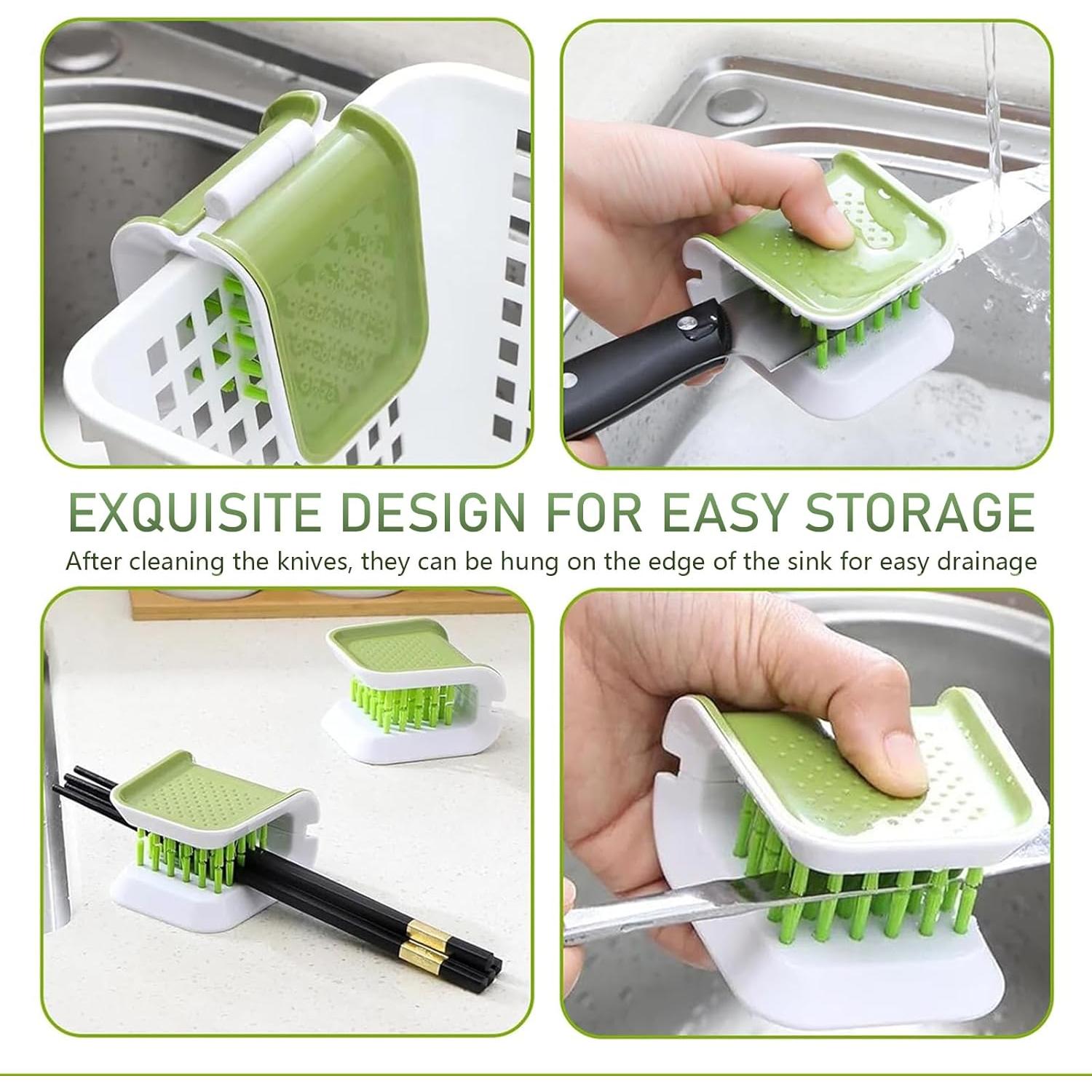 2 Cepillos de Limpieza Multifuncionales Nomocale Verde