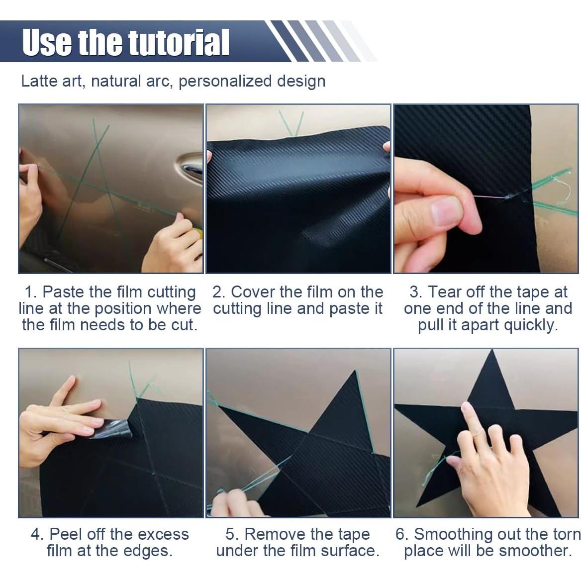 Cinta de corte de vinilo BDZMC 5m para automóviles y motos