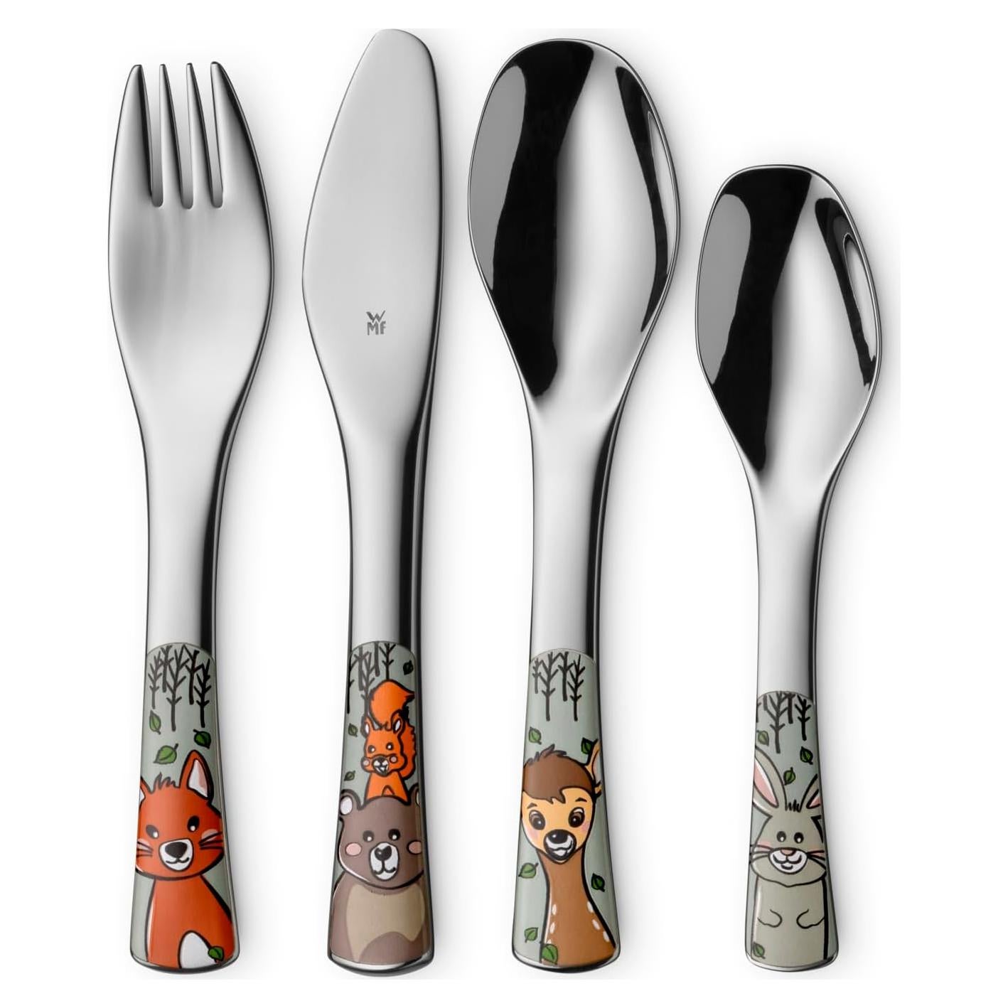 WMF Juego de Cubiertos para Niños 4 Piezas Acero Inoxidable