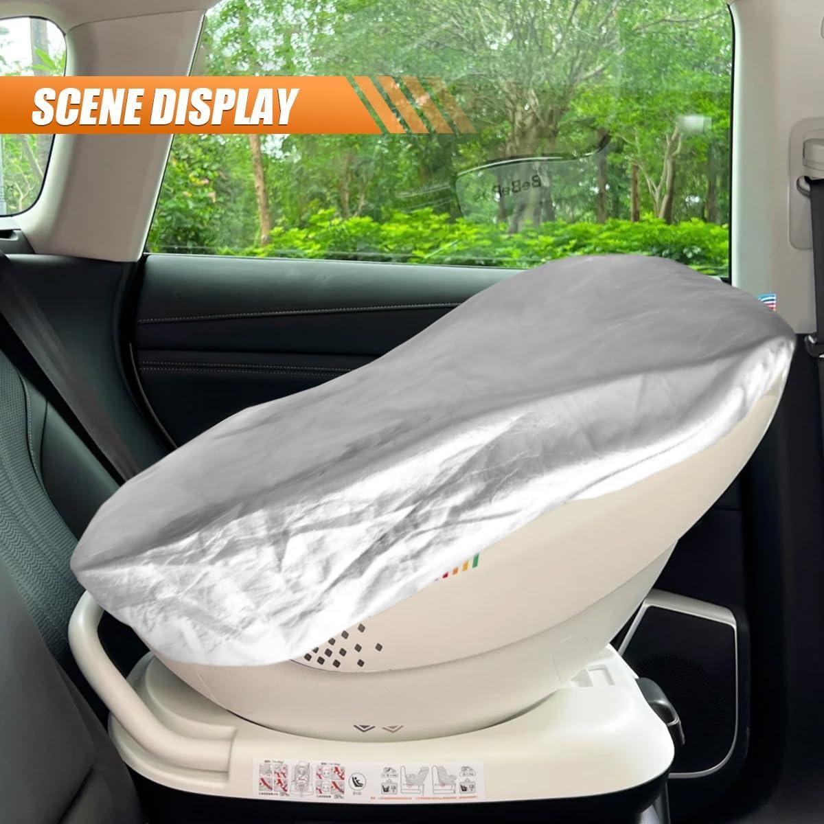 Cubierta de Sombra para Asiento de Auto Bebé DUSCOKE Plata 112x99cm