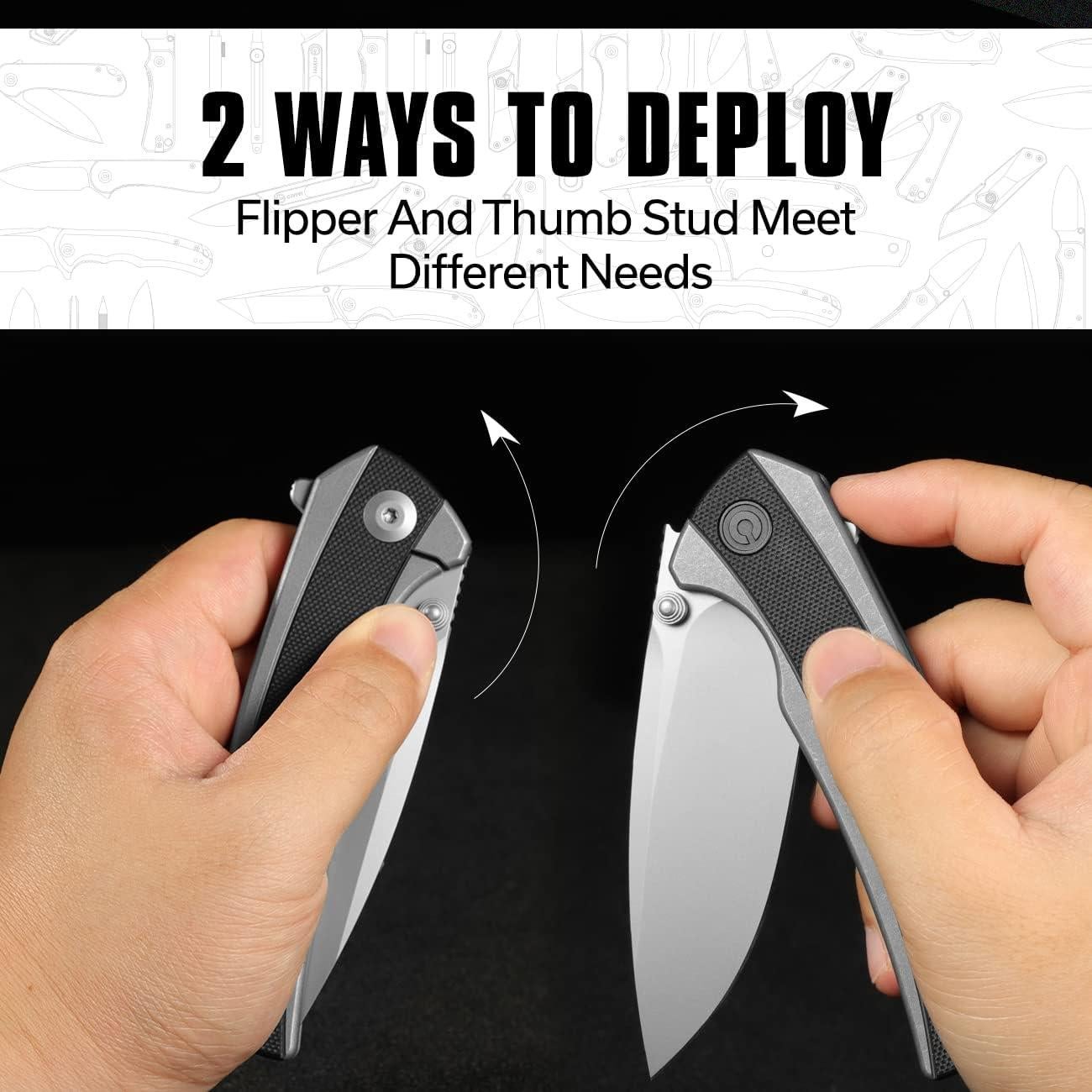 Cuchillo de Bolsillo CIVIVI Teraxe 8.83 cm Hoja Nitro-V