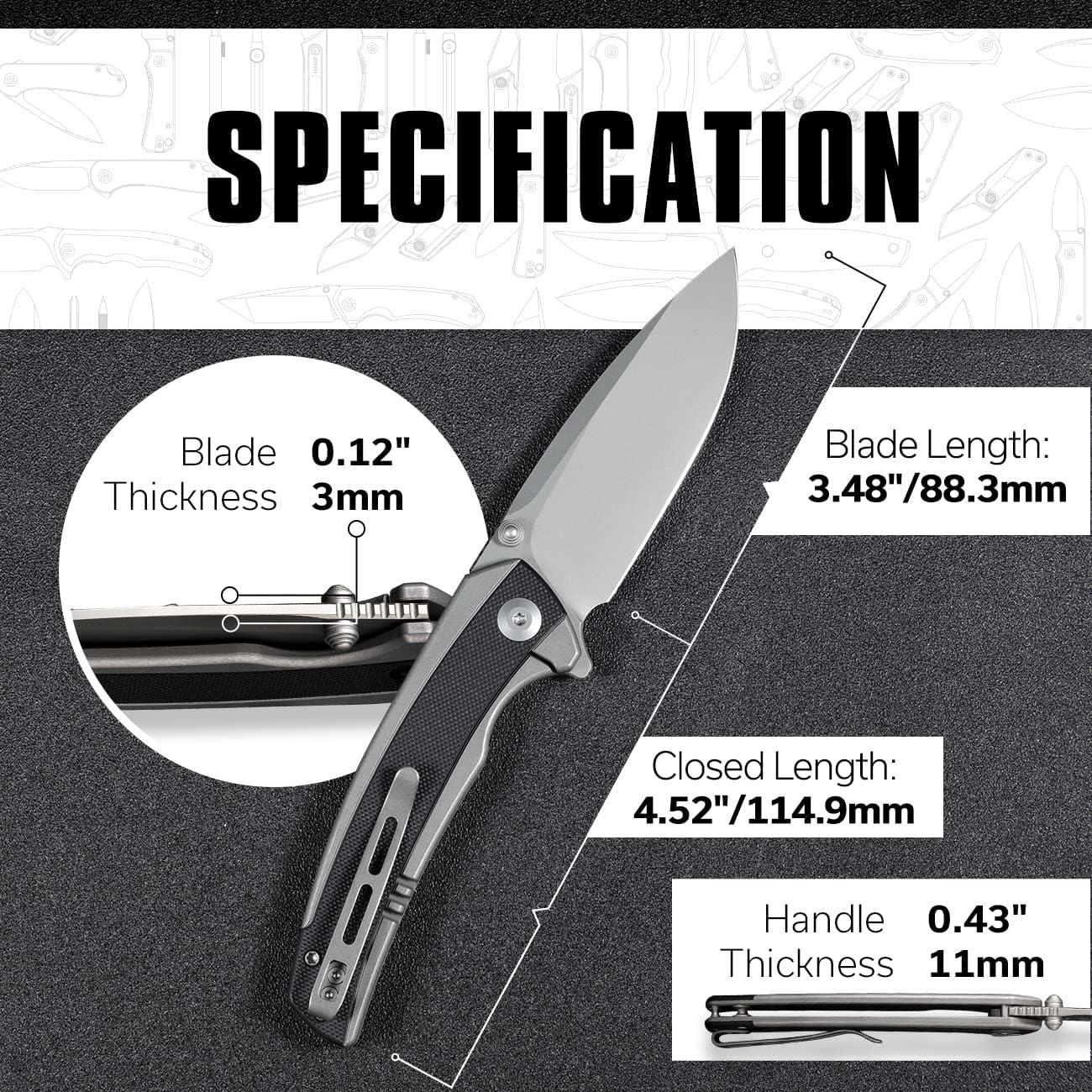 Cuchillo de Bolsillo CIVIVI Teraxe 8.83 cm Hoja Nitro-V