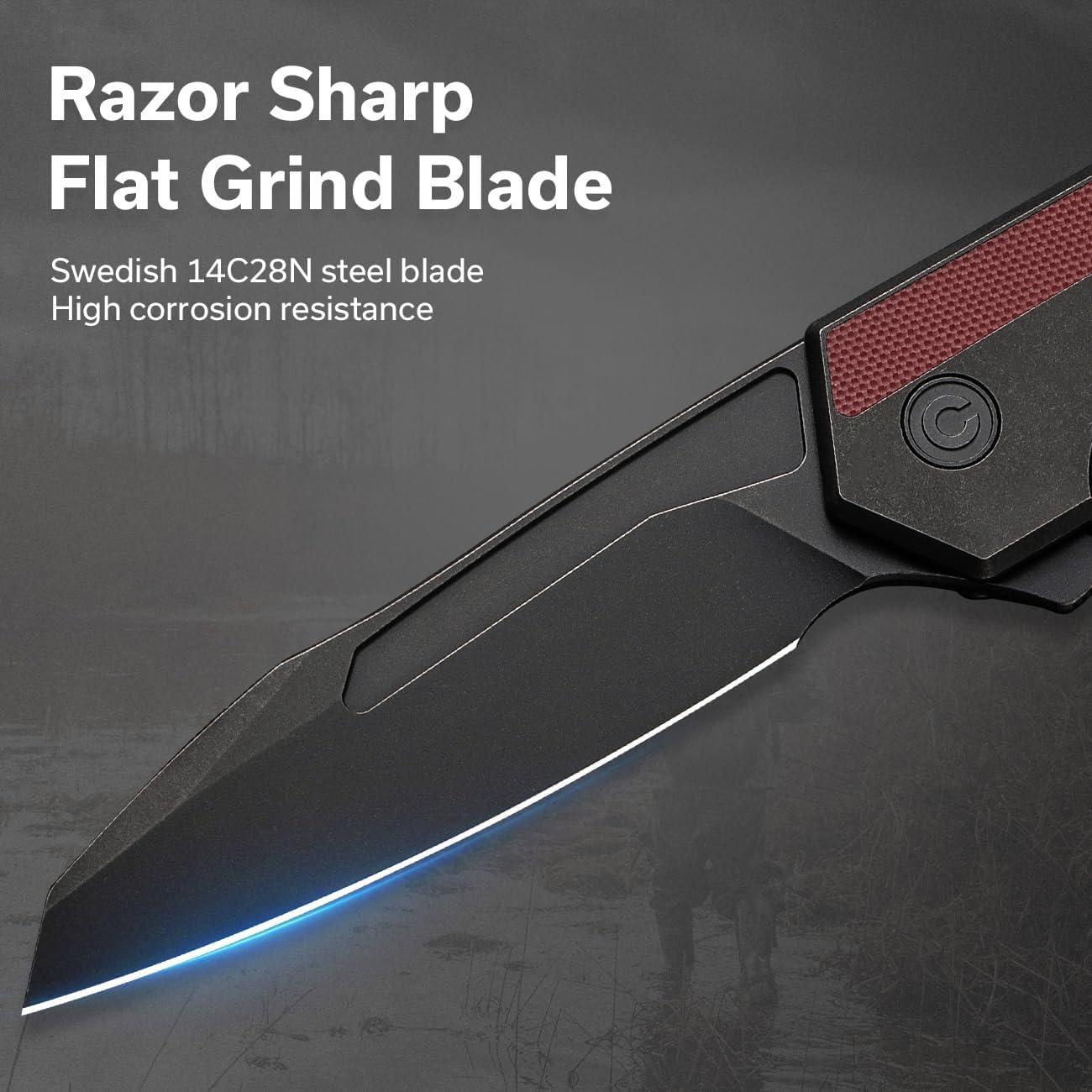 Cuchillo Plegable CIVIVI C22011-3 Burdeos EDC 9.4 cm Acero 14C28N