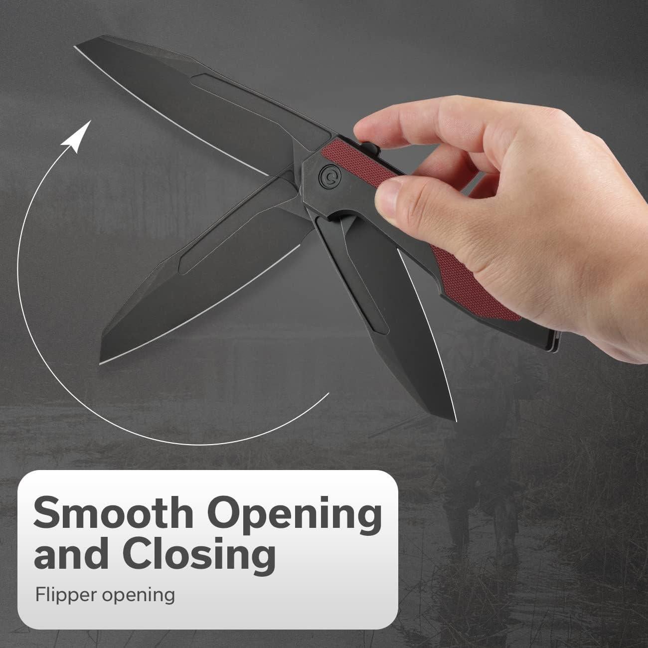 Cuchillo Plegable CIVIVI C22011-3 Burdeos EDC 9.4 cm Acero 14C28N