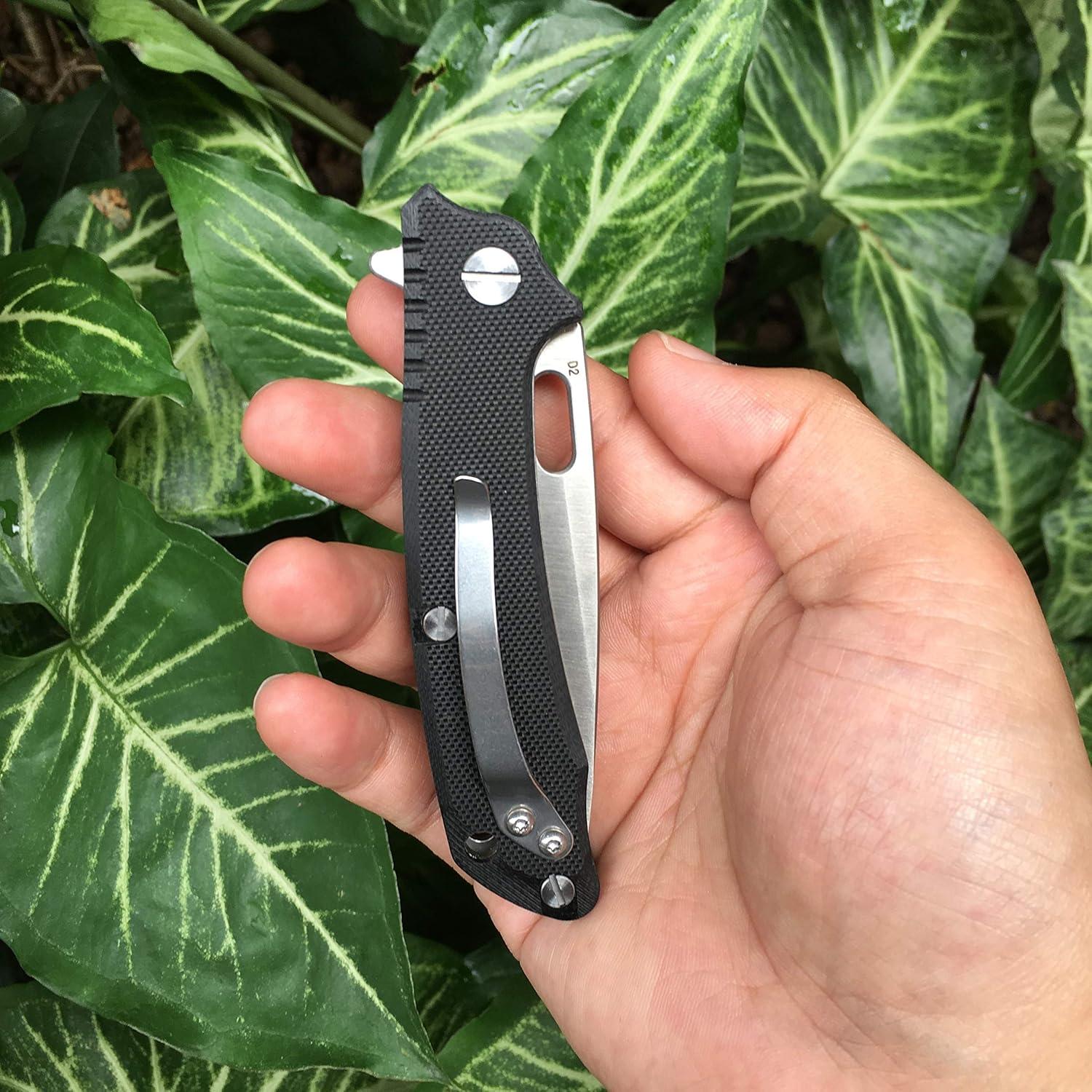 Cuchillo Plegable ALBATROSS FK005 con Hoja de Acero D2 y Mango G10