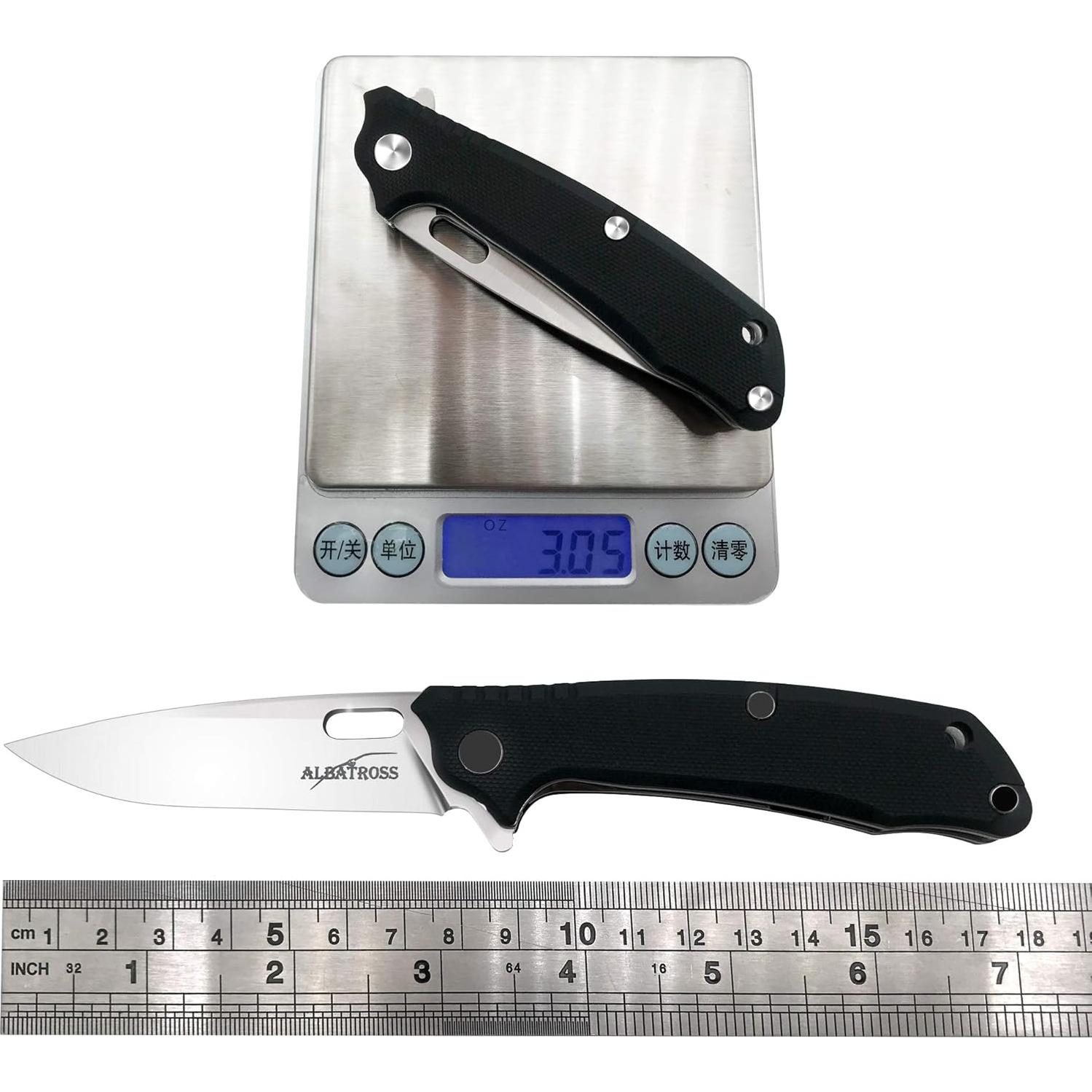 Cuchillo Plegable ALBATROSS FK005 con Hoja de Acero D2 y Mango G10