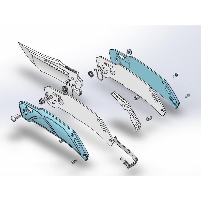 Cuchillo Plegable Cohesion EDC D2 Micarta 8.51 cm Camping