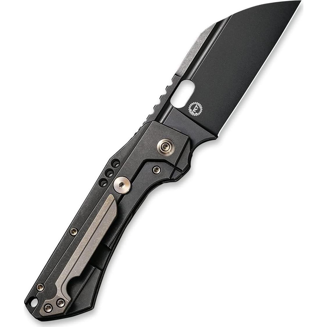 Cuchillo WE Knife Roxi 3 Framelock Titanio Negro 8.26cm