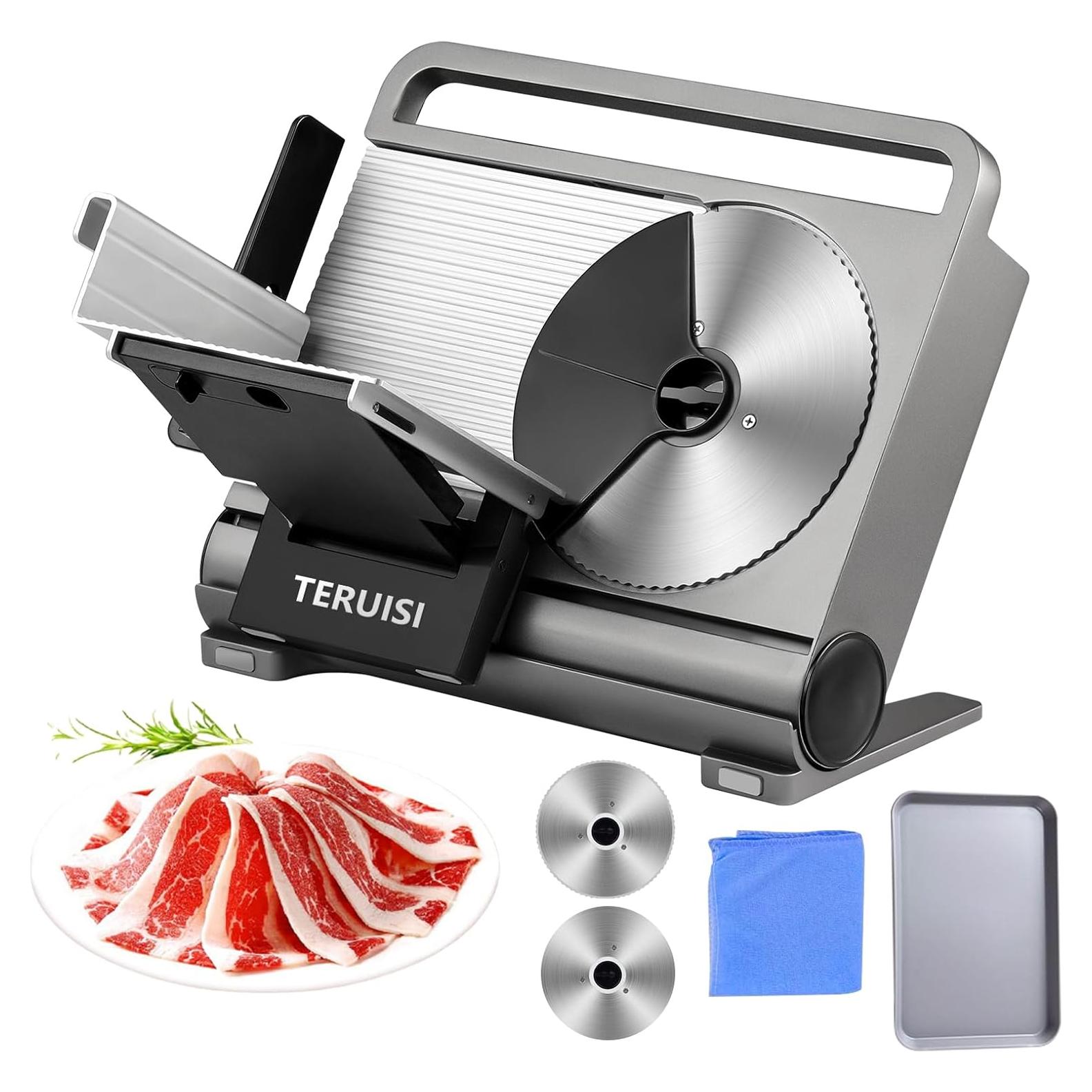 Cortadora de Carne Eléctrica TERUISI 200W Plegable 19cm