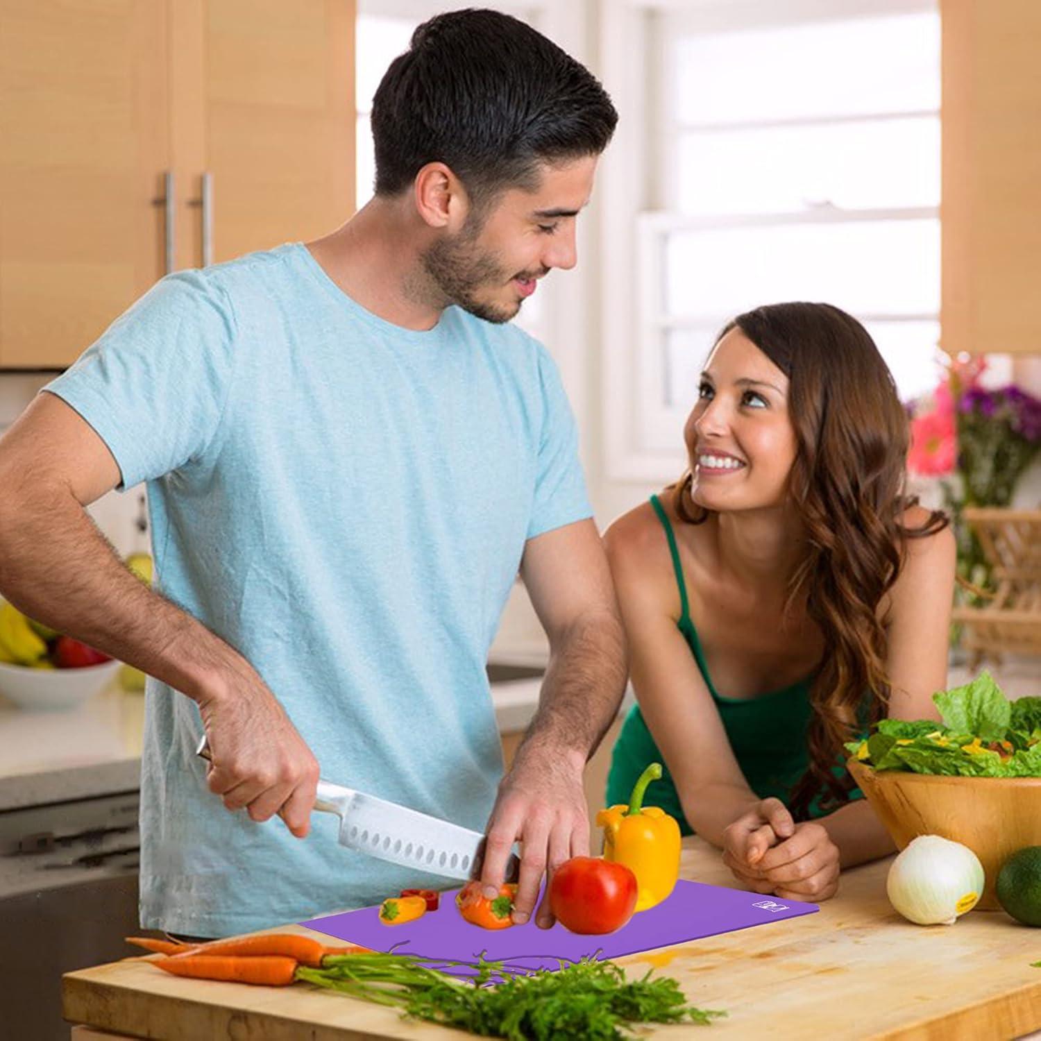 Set de 3 Tablas de Cortar Flexibles ZVP Antideslizantes 38x30cm