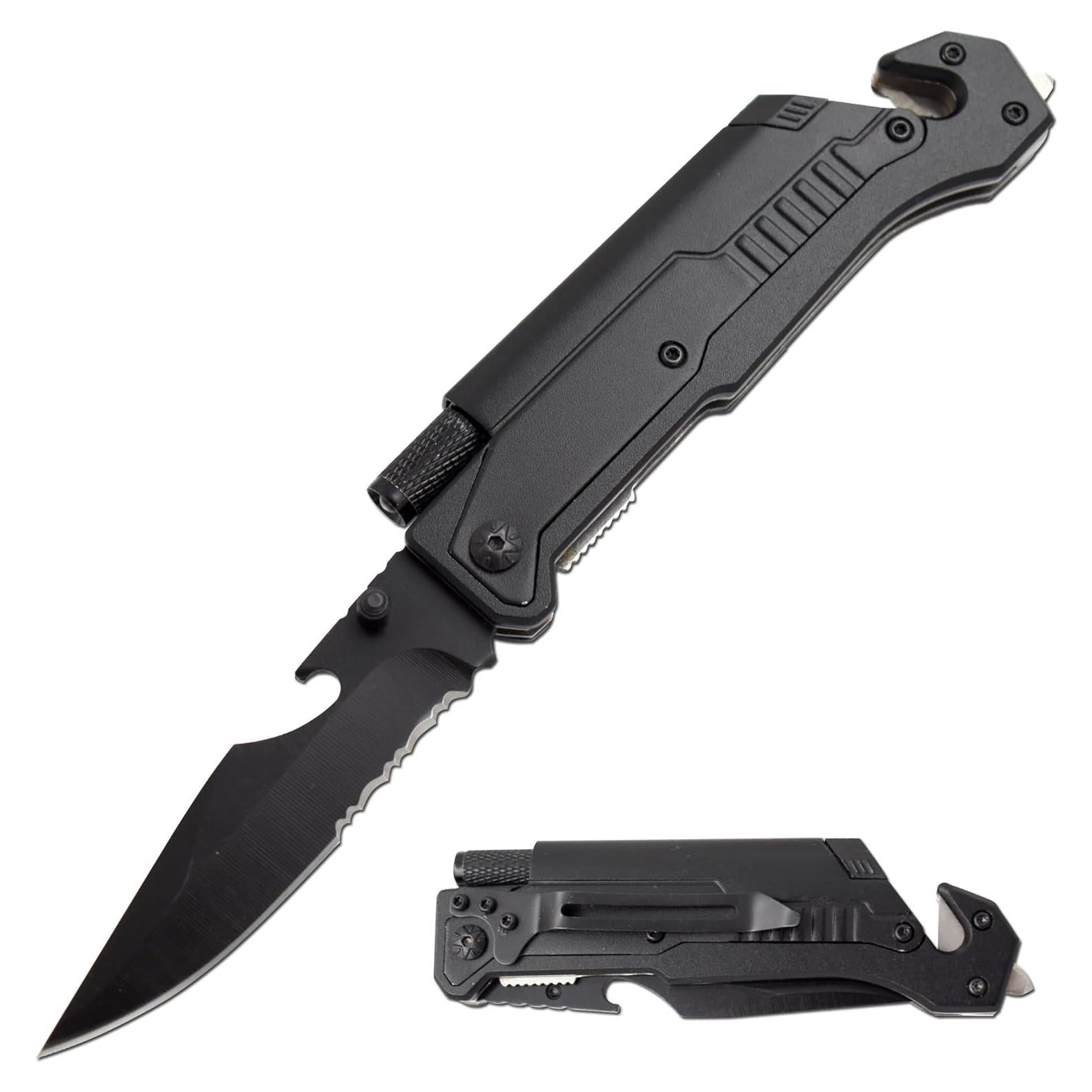 Cuchillo Multi-herramienta 6-en-1 Snake Eye Tactical con Luz LED