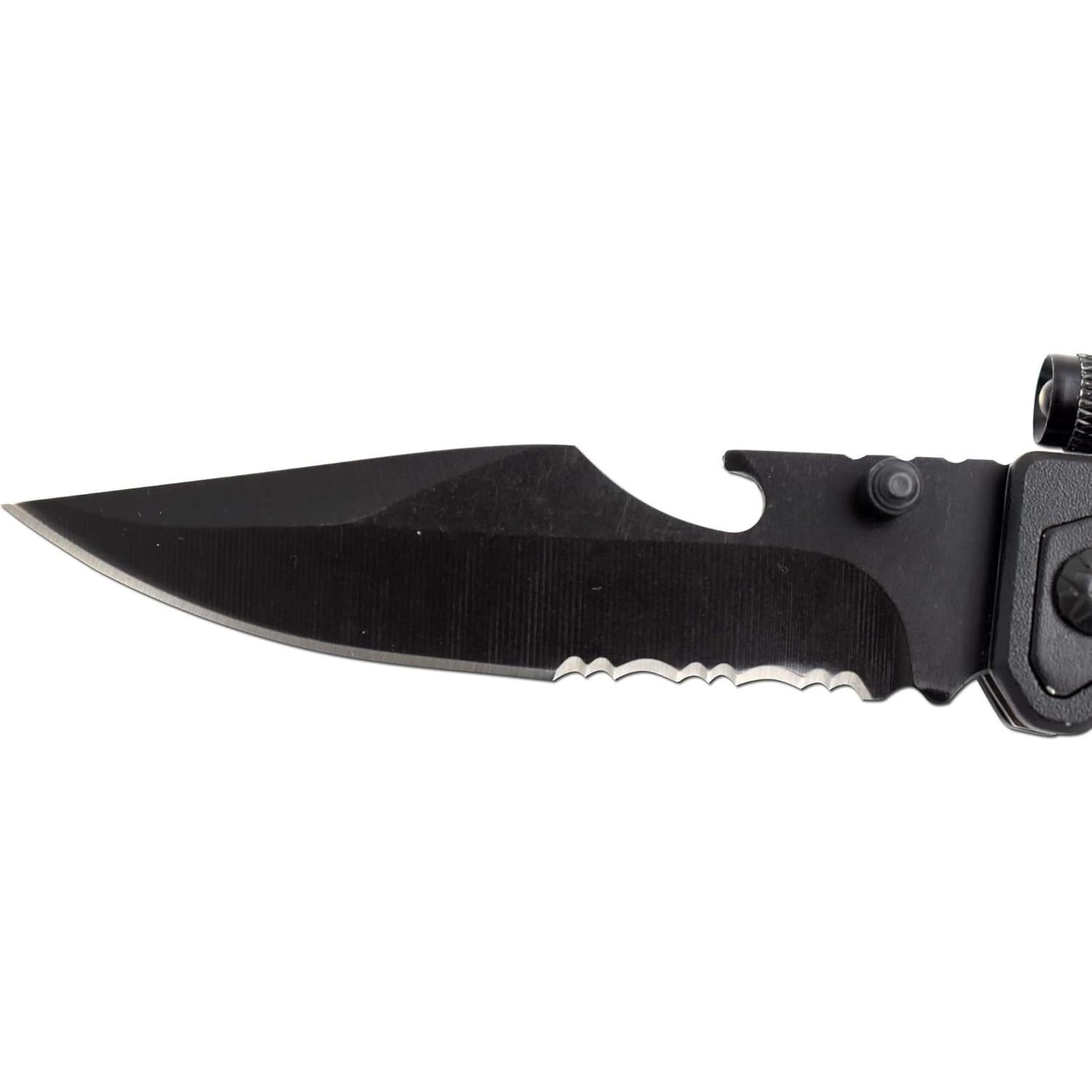 Cuchillo Multi-herramienta 6-en-1 Snake Eye Tactical con Luz LED