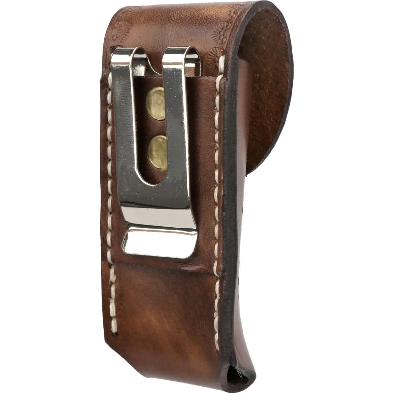 Funda de Cuchillo Plegable de Cuero TOURBON Lp00279 para Cinturón