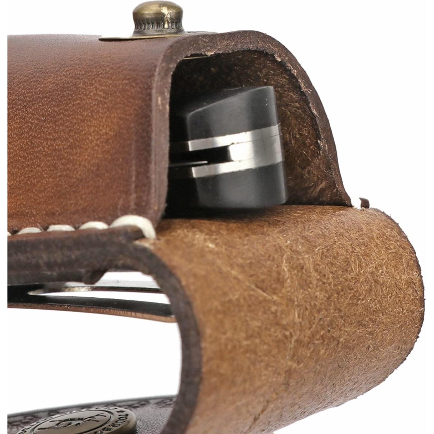 Funda de Cuchillo Plegable de Cuero TOURBON Lp00279 para Cinturón