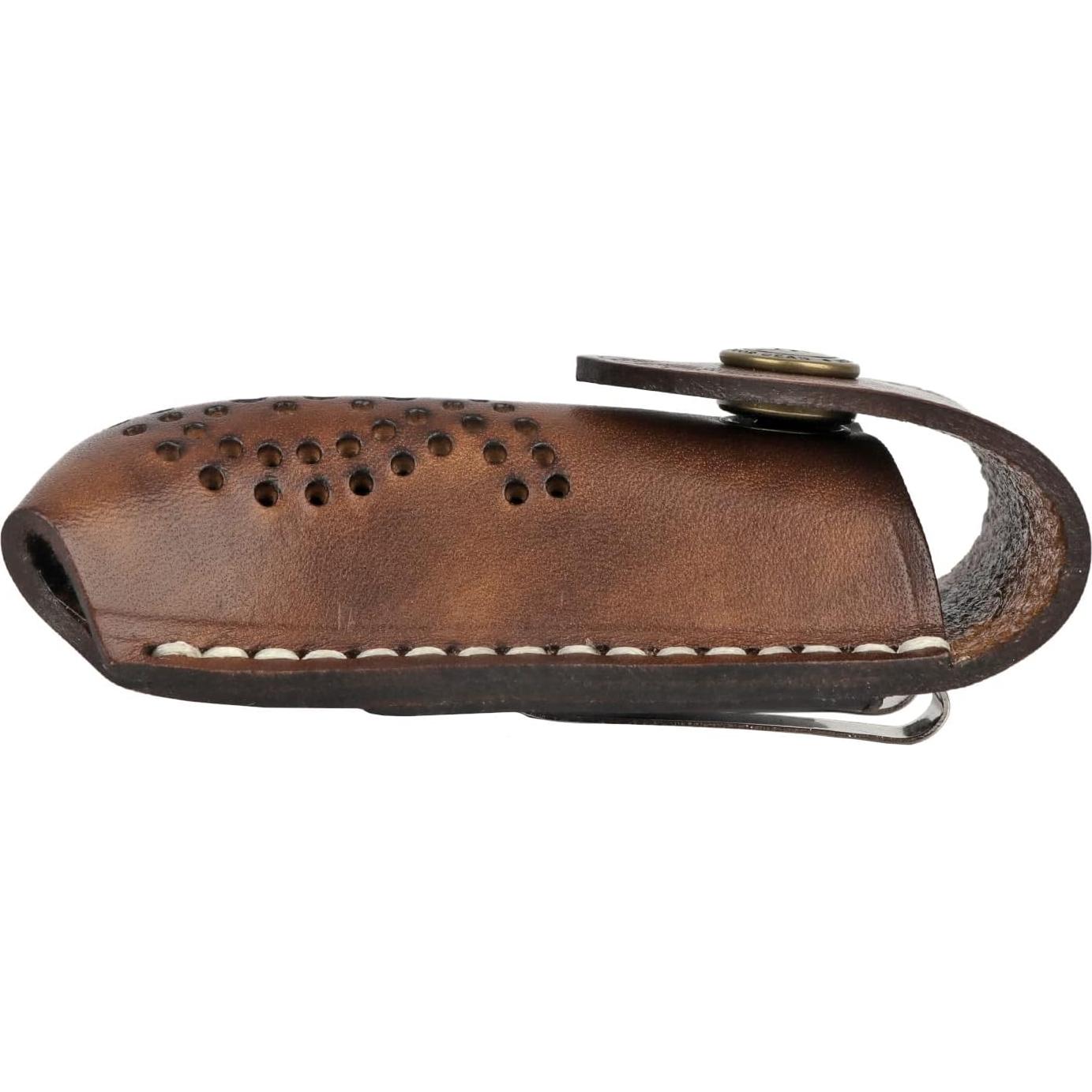 Funda de Cuchillo Plegable de Cuero TOURBON Lp00279 para Cinturón