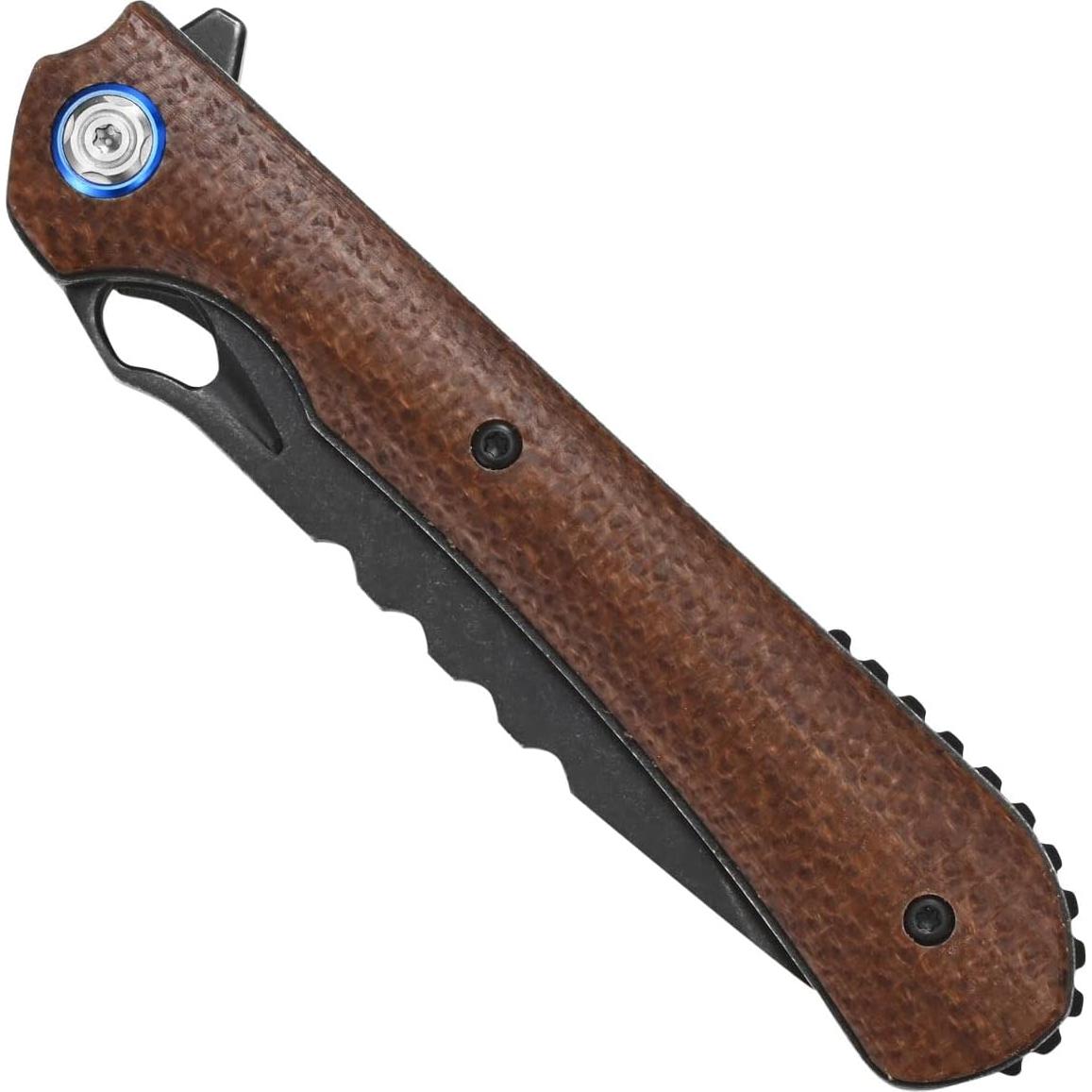 Cuchillo Plegable Sitivien ST145 Acero 14C28N Mango Micarta