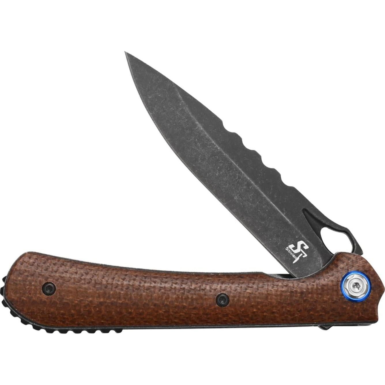Cuchillo Plegable Sitivien ST145 Acero 14C28N Mango Micarta