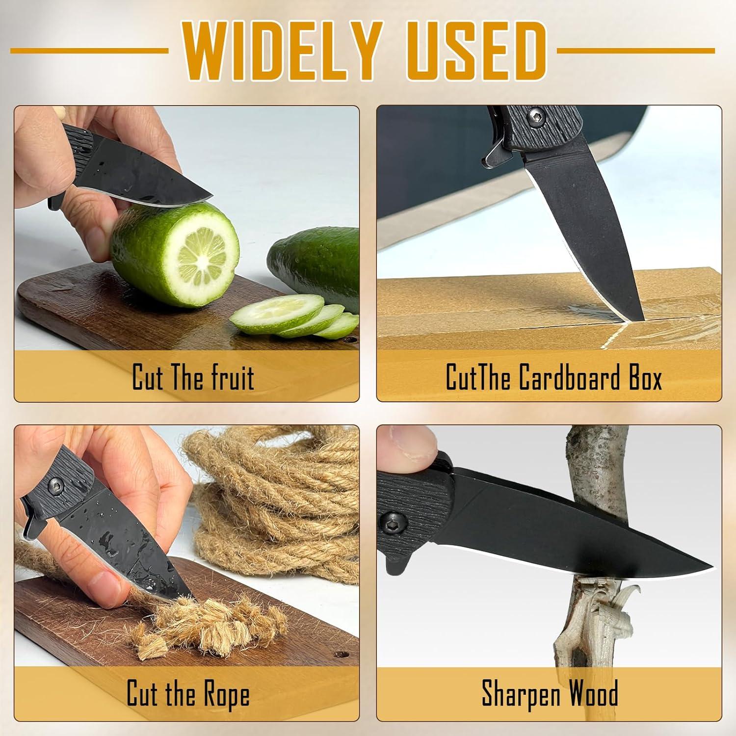 Cuchillo Plegable BARRYSAIL BS-6175P con Bloqueo y Abrebotellas