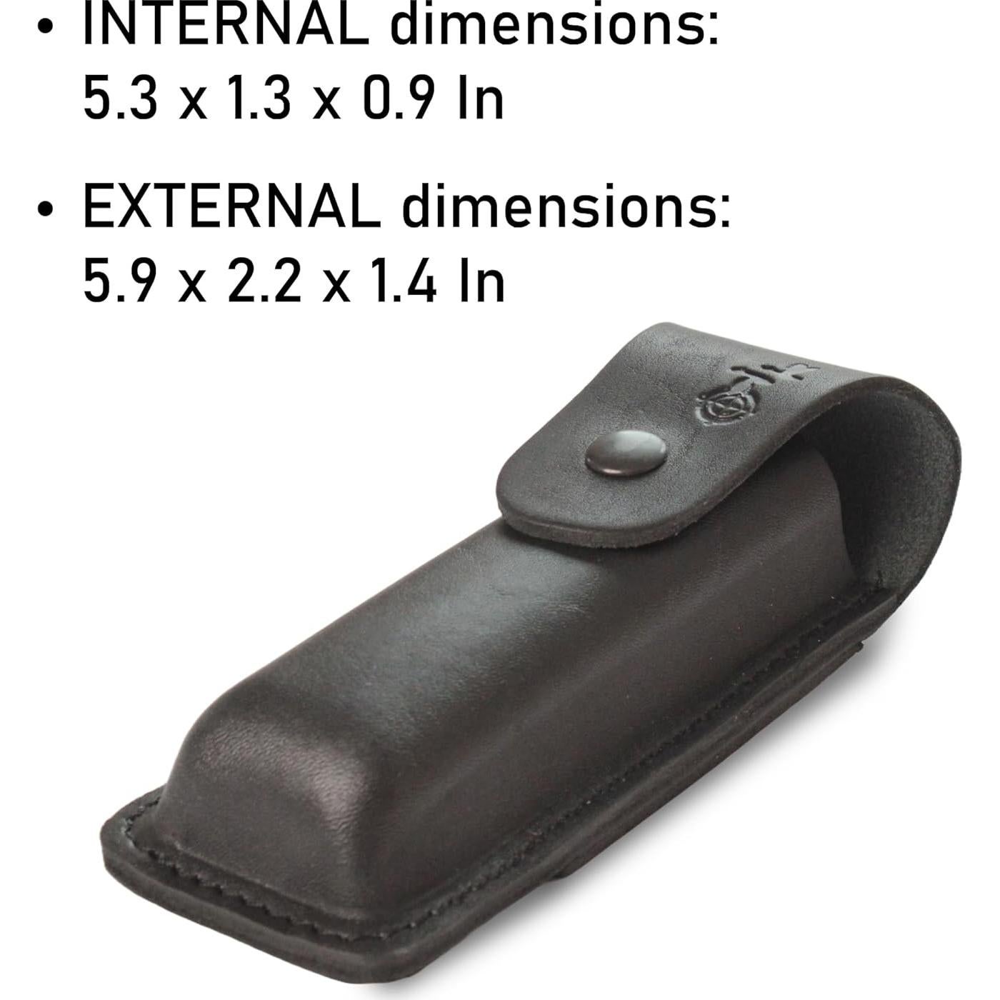 Funda de cuchillo de cuero EDC V921 para transporte vertical/horizontal