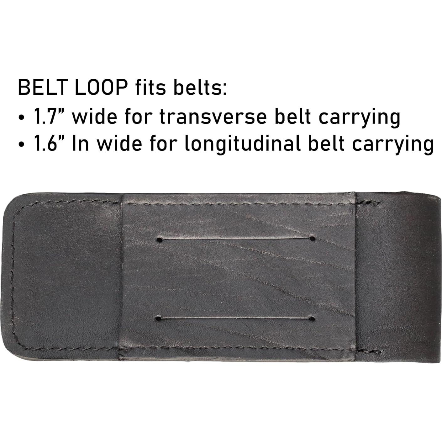 Funda de cuchillo de cuero EDC V921 para transporte vertical/horizontal