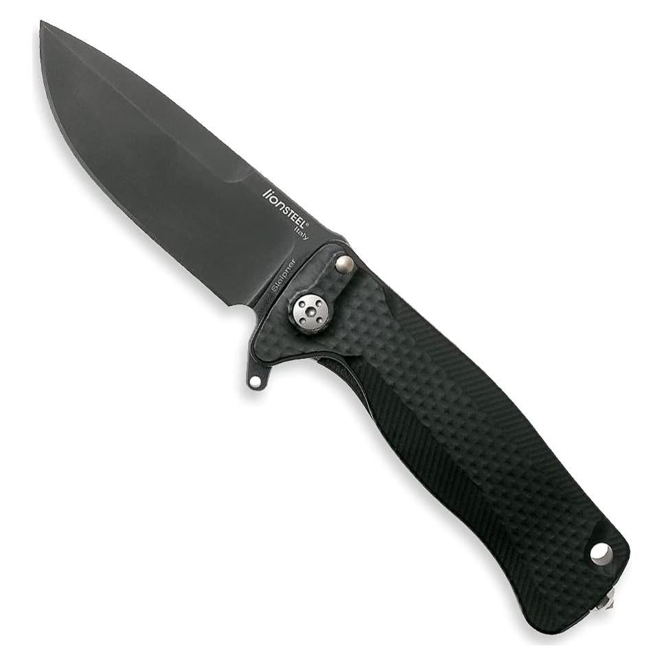 Cuchillo Plegable Lion Steel SR22A Aluminio Negro 10.16cm