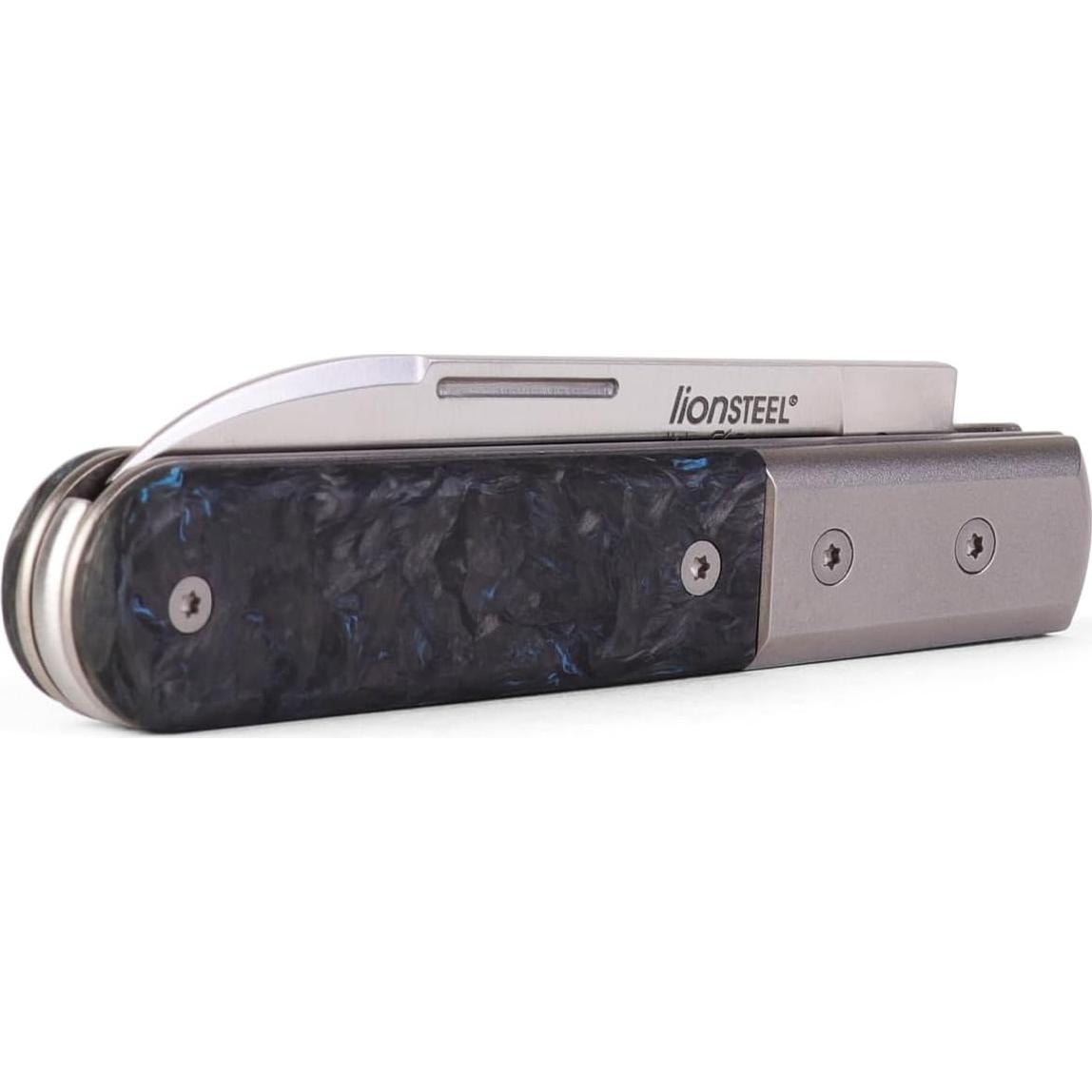 Cuchillo de bolsillo LionSTEEL Barlow, acero M390, titanio, 16.99 cm