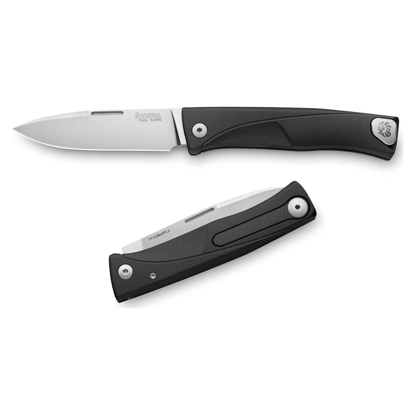 Cuchillo Plegable LionSTEEL Thrill M390 17.78 cm Negro