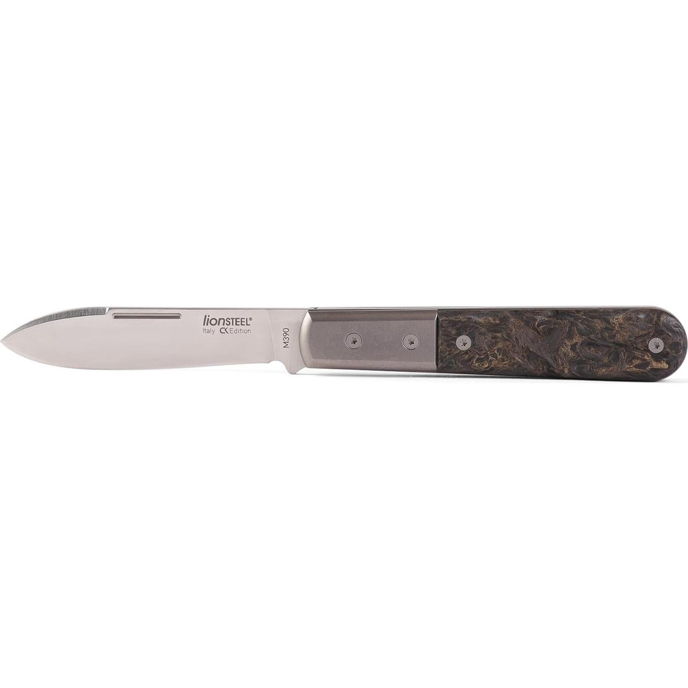 Cuchillo Plegable LionSTEEL Barlow, Acero M390, Titanio, 16.99 cm