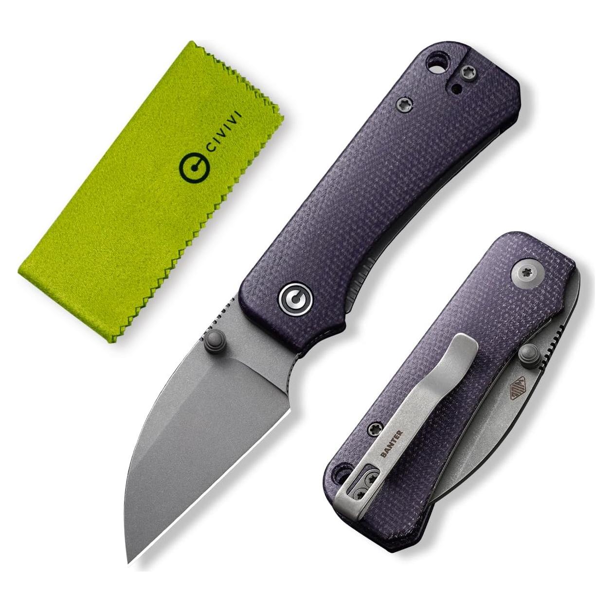 Cuchillo Plegable CIVIVI Baby Banter 6.04 cm Nitro-V Micarta