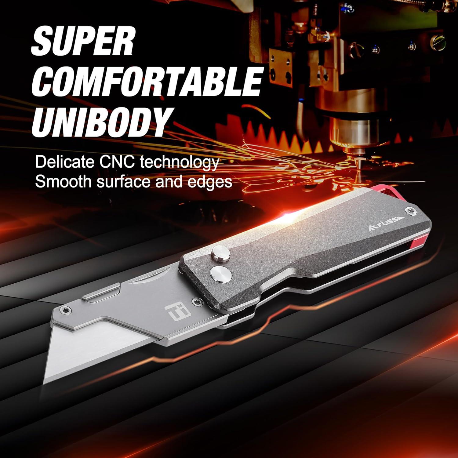 Cuchillo Utilitario Avanzado FLISSA de Titanio, 10 Cuchillas