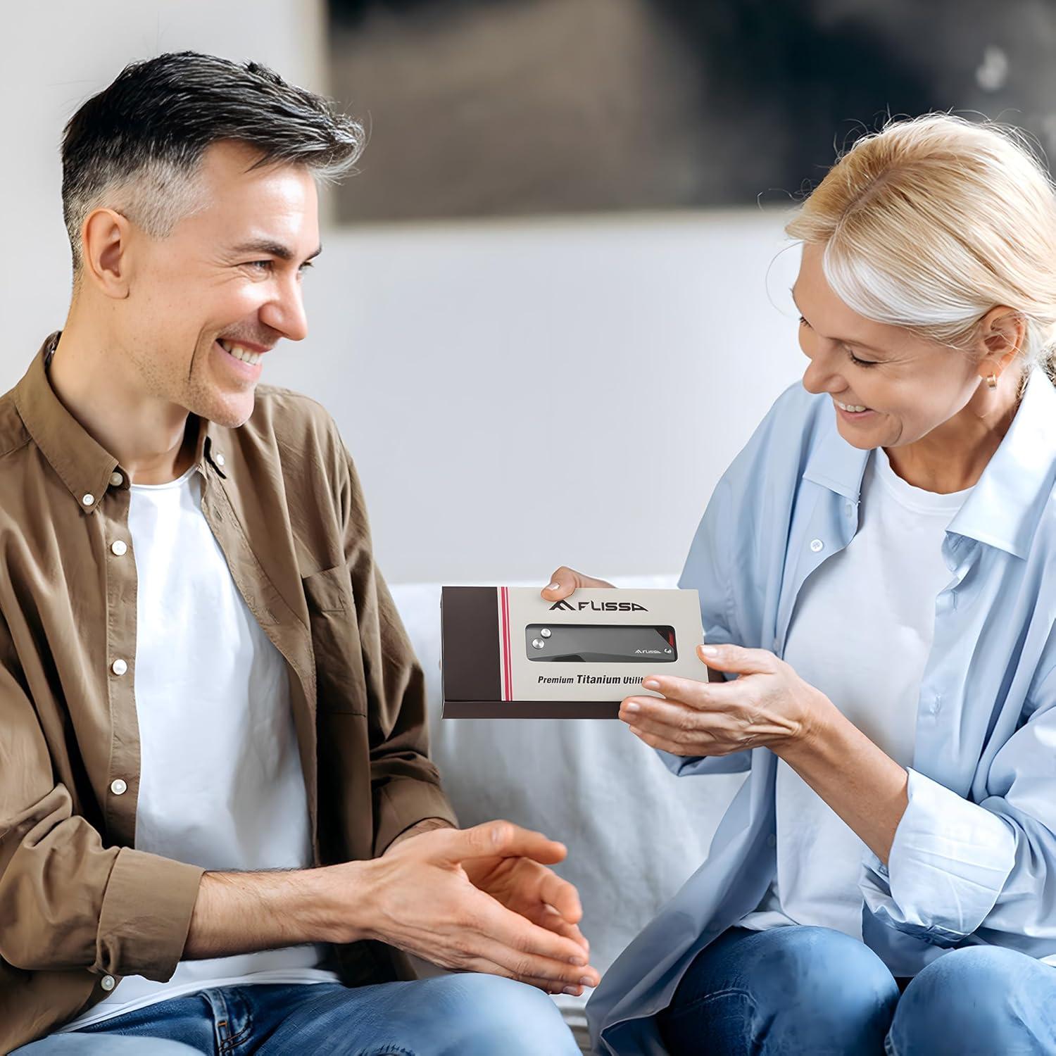 Cuchillo Utilitario Avanzado FLISSA de Titanio, 10 Cuchillas