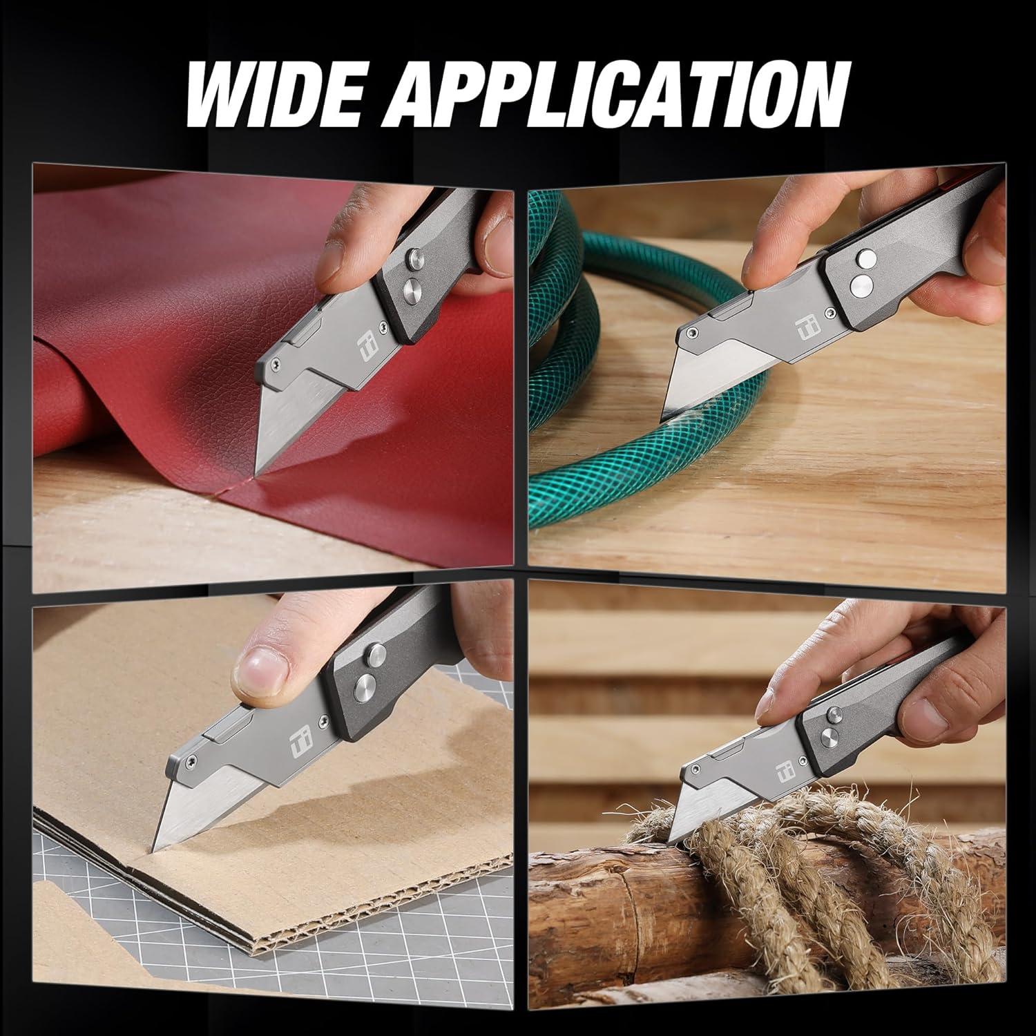 Cuchillo Utilitario Avanzado FLISSA de Titanio, 10 Cuchillas