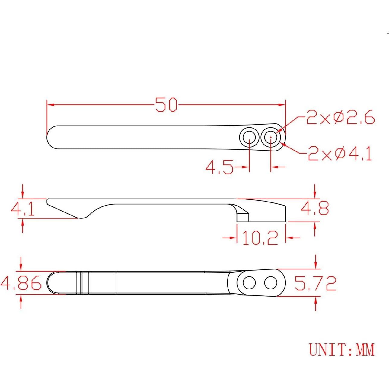 Clip de bolsillo de titanio CIVIVI T003D con tornillos