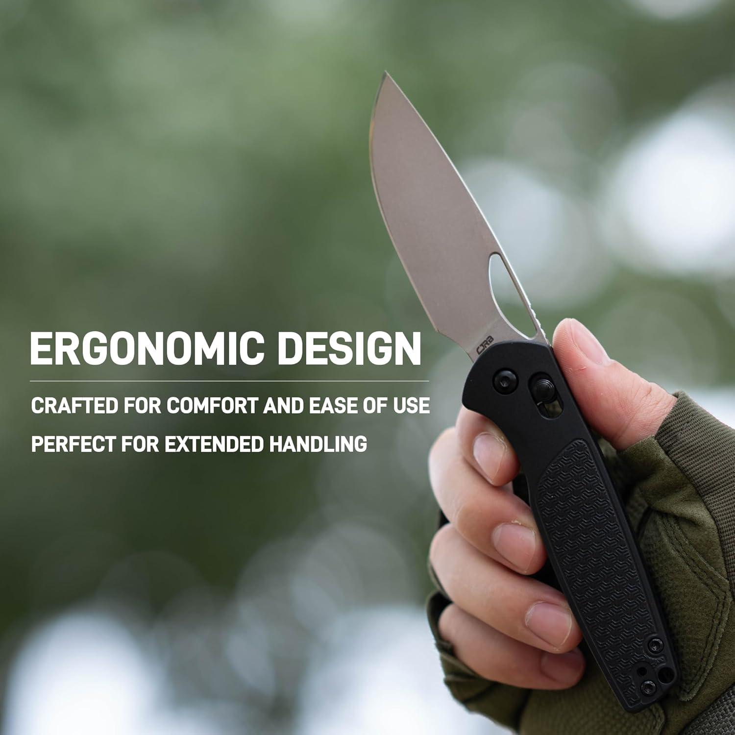 Cuchillo de Bolsillo CJRB J1952 Acacia 8.15 cm Negro EDC