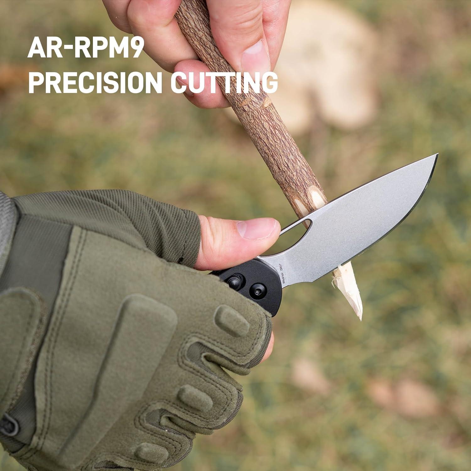 Cuchillo de Bolsillo CJRB J1952 Acacia 8.15 cm Negro EDC