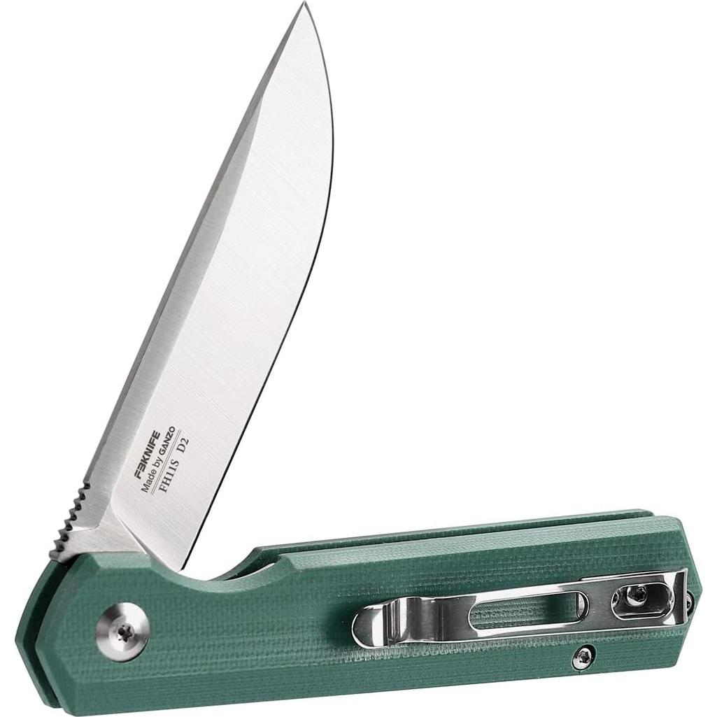 Cuchillo Plegable Firebird Ganzo FH11S-GB Acero D2 Mango G10 Verde