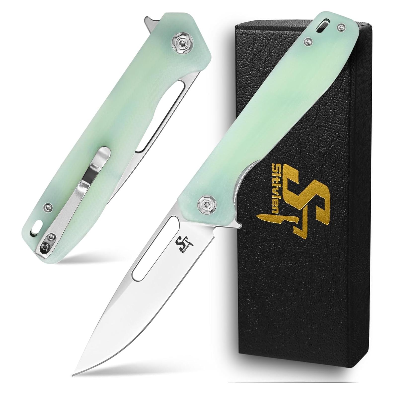 Cuchillo Plegable Sitivien ST801 Acero 8Cr18Mov Mango G10