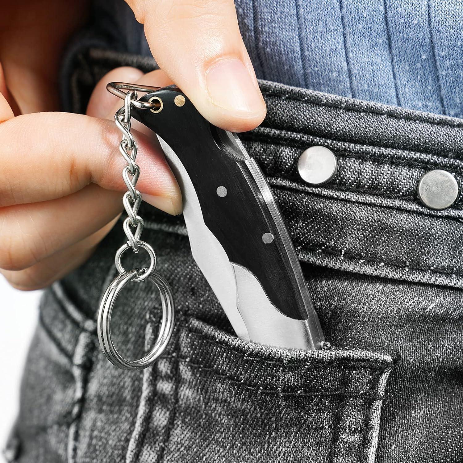 Cuchillo de bolsillo EZKIT 2" acero inoxidable y madera