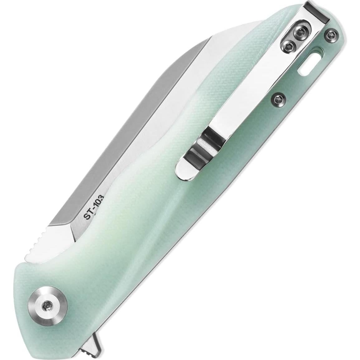 Cuchillo Plegable Sitivien ST103 D2 G10 20.4 cm Jade
