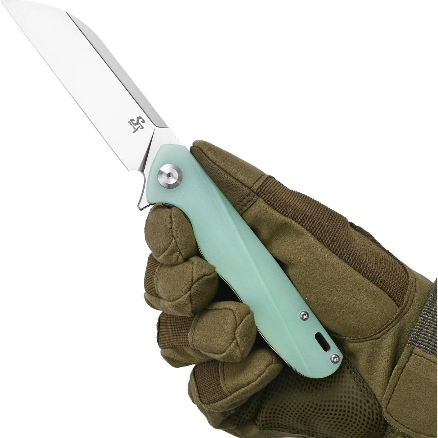 Cuchillo Plegable Sitivien ST103 D2 G10 20.4 cm Jade