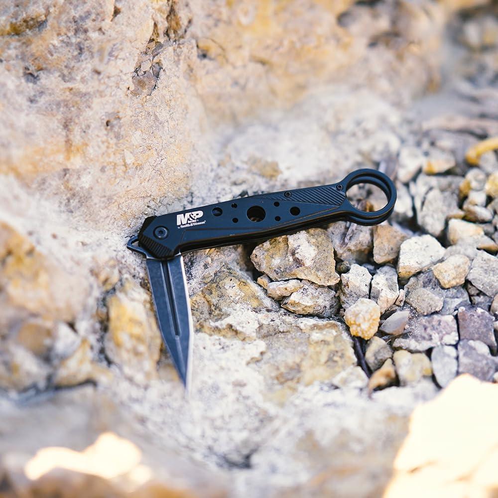 Cuchillo Plegable Smith & Wesson M&P Punta de Lanza 8Cr13MoV