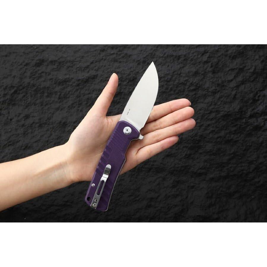 Cuchillo Plegable Ganzo G769-PL D2 Mango G10 20.3cm Púrpura