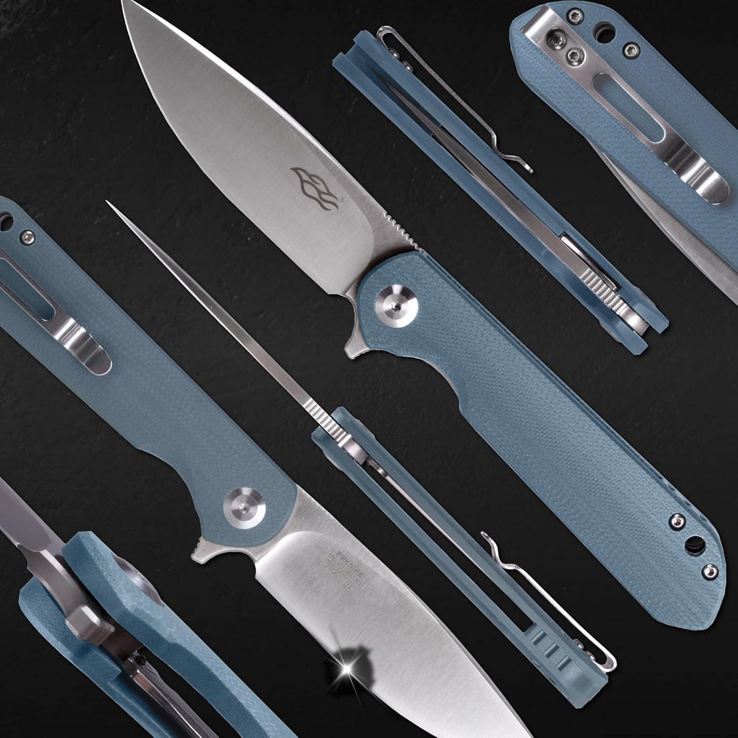 Cuchillo Plegable Ganzo FH41 Gris Acero D2 Mango G10 20.2cm