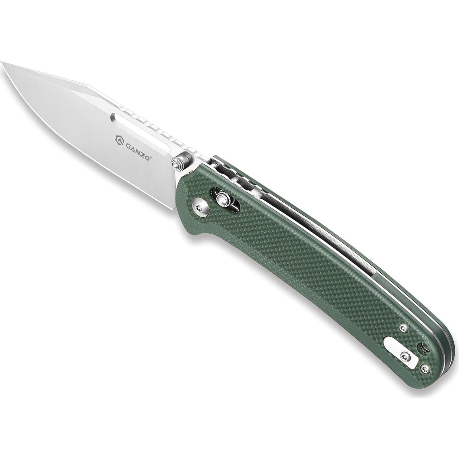 Cuchillo Plegable Ganzo G768-GB Verde Acero Inoxidable D2
