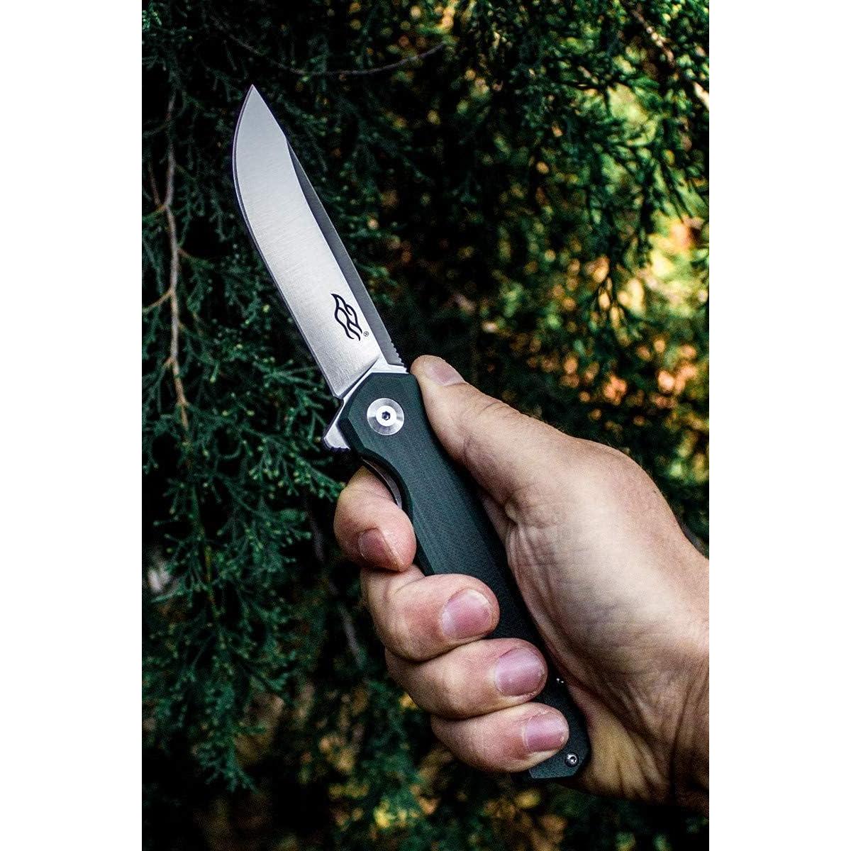 Cuchillo Plegable Firebird Ganzo FH11 Verde Acero D2 Mango G10