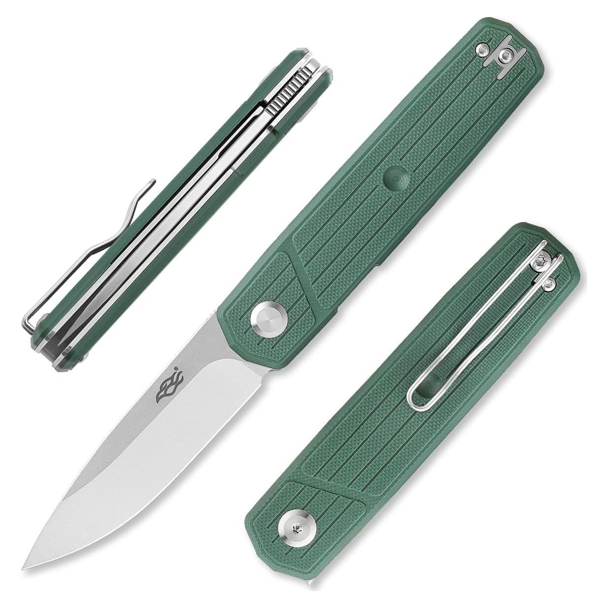 Cuchillo Plegable Firebird GANZO FH927-GB Acero D2 Verde