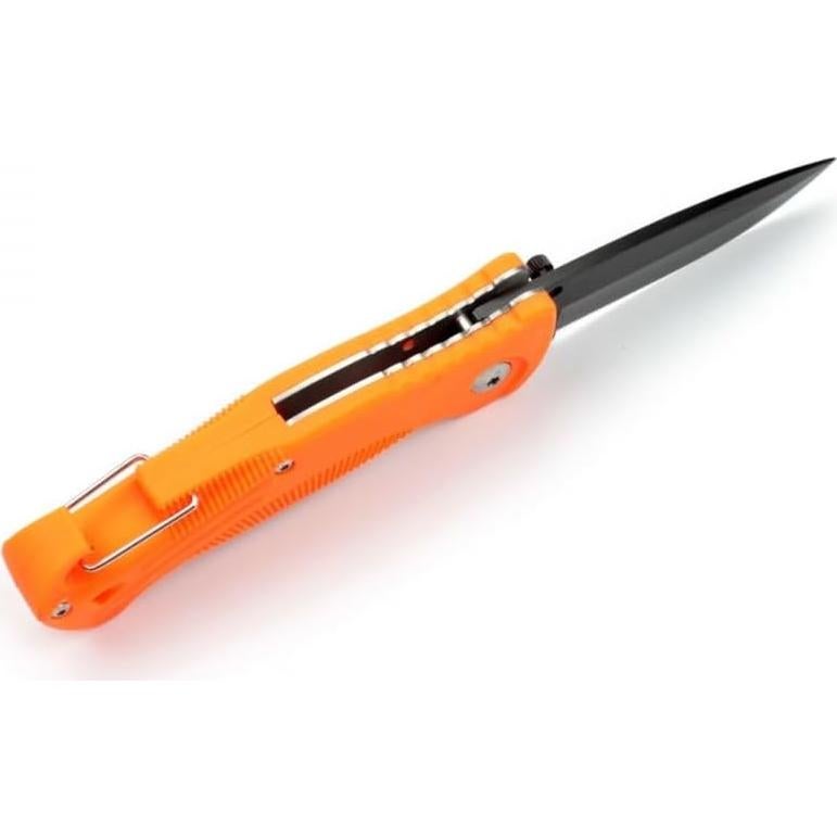 Cuchillo Plegable Ganzo G611-OR con Silbato y Mosquetón 19 cm