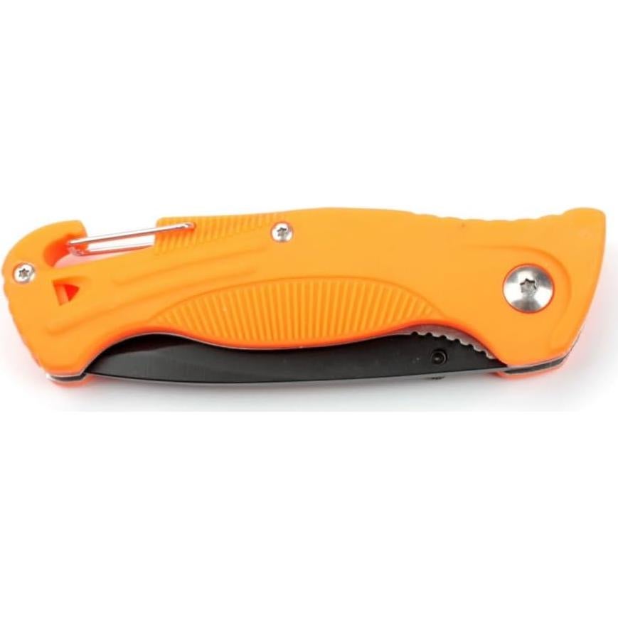 Cuchillo Plegable Ganzo G611-OR con Silbato y Mosquetón 19 cm