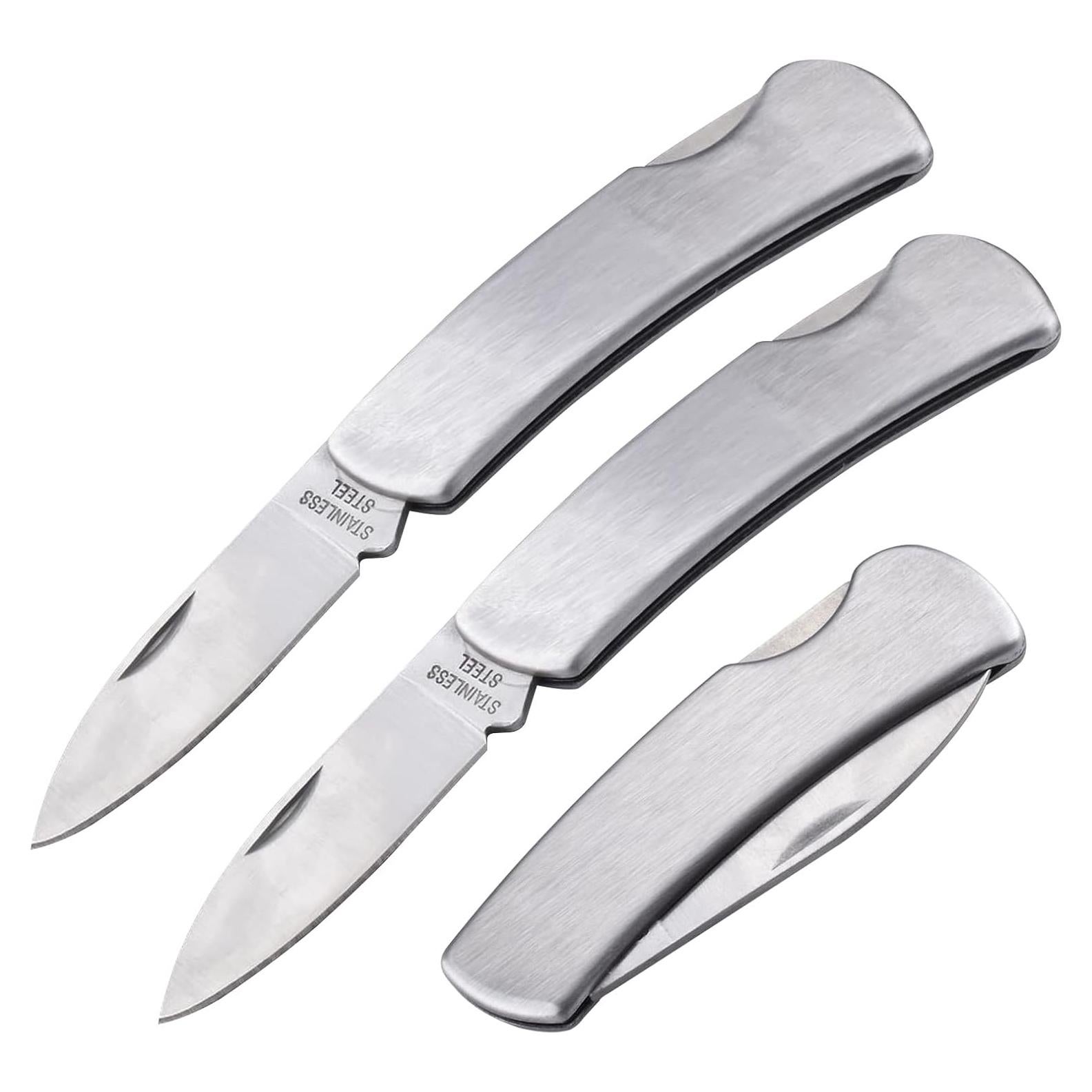 Cuchillo de Pelar Plegable Kocpudu de Acero Inoxidable 12.4 cm